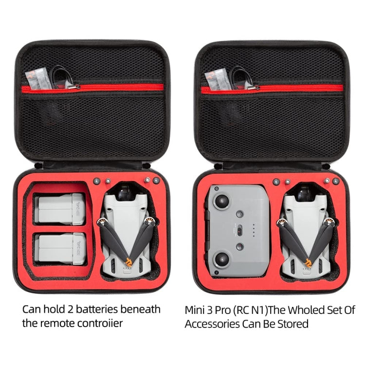 For DJI Mini 3 / Mini 4 Pro Kit Bag Drone Portable Storage Bag(Black) - Carry Cases & Bags by PMC TechLife | Online Shopping South Africa | PMC TechLife | Buy Now Pay Later Mobicred