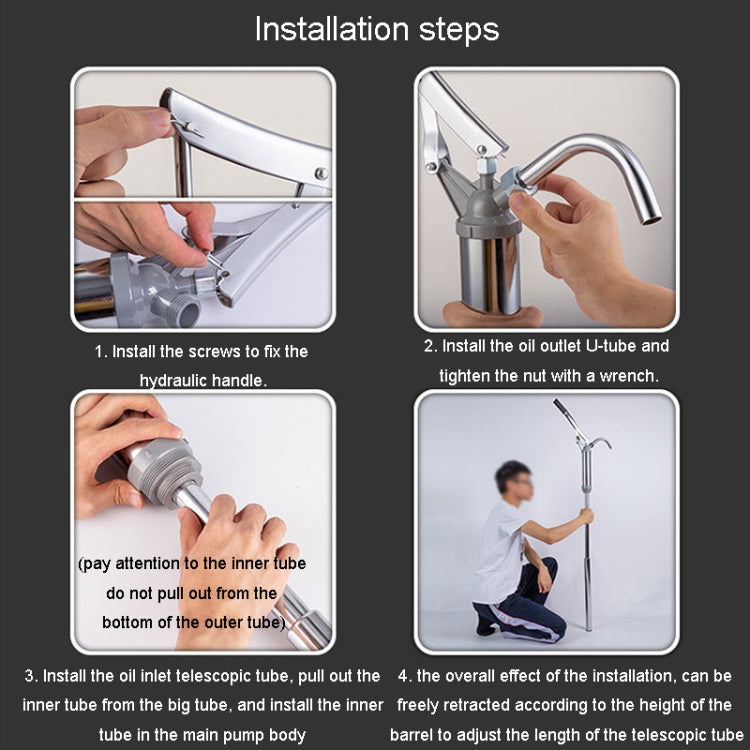Hand Pressure Drum Suction Oil Pump Hand Pressure Lever Oil Suction Pumping - Hand Tool Sets by PMC TechLife | Online Shopping South Africa | PMC TechLife | Buy Now Pay Later Mobicred
