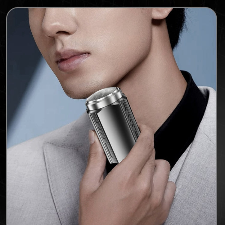Smart Digital Display Electric Shaver Rechargeable Pocket Razor, Spec: 6 Leaf Knife Head Black - Electric Shavers by PMC TechLife | Online Shopping South Africa | PMC TechLife | Buy Now Pay Later Mobicred
