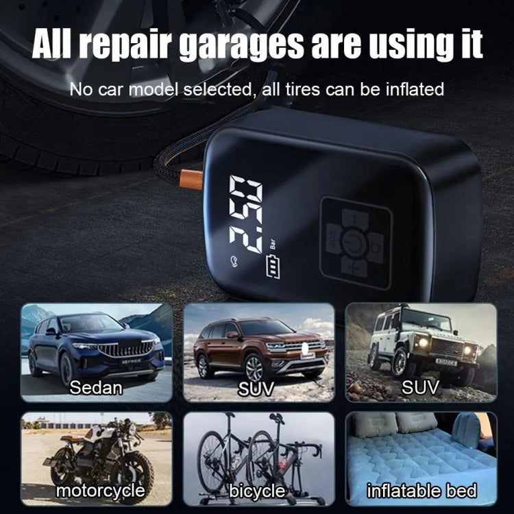 Car Portable Electric Tire Inflator Pump, Model: Wired - free shipping - PMC TechLife - Order now!