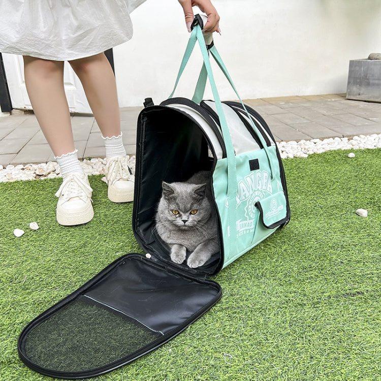 Simple Contrasting Pet Backpack Space Capsule Cat Bag Shoulder Dog Bag(Model 5 Green) - Pet Bags by PMC TechLife | Online Shopping South Africa | PMC TechLife | Buy Now Pay Later Mobicred