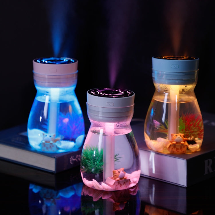 FH-068 Mini USB Car Home Colorful Light Bottle Micro Landscape Humidifier(Blue) - free shipping - PMC TechLife - Order now!