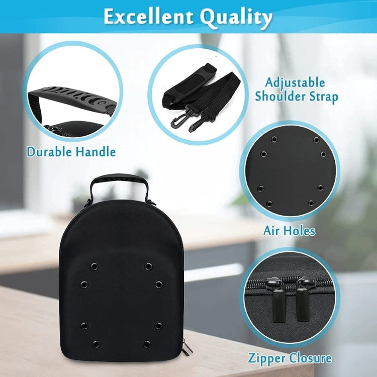EVA Lightweight Durable Zipper Hat Storage Bag(Black) - Storage Bags by PMC TechLife | Online Shopping South Africa | PMC TechLife