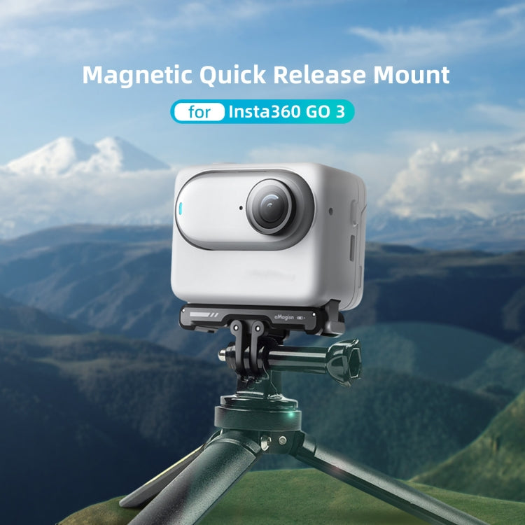 For Insta360 GO 3 / 3S aMagisn Magnetic Fast Disassembly Bottom Seat Bracket Sports Camera Accessories - Others by aMagisn | Online Shopping South Africa | PMC TechLife | Buy Now Pay Later Mobicred