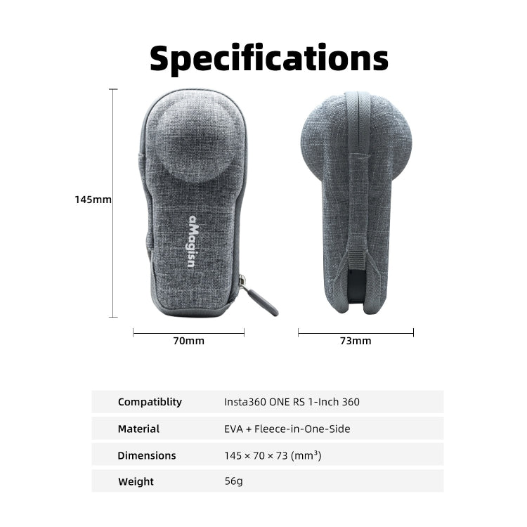 For Insta360 ONE RS 1-inch 360 aMagisn Panoramic Body Bag Sports Camera Accessories - free shipping - PMC TechLife - Order now!