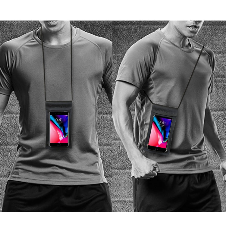 TPU Transparent Touch Screen Phone 30m Waterproof Bag Outdoor Rafting Phone Case(Rose Gold) - Waterproof Bag by GUANGTU | Online Shopping South Africa | PMC TechLife | Buy Now Pay Later Mobicred