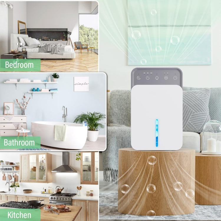 1500ml Semiconductor Dehumidifier with Automatic Defrost Function, Timer, Sleep Mode EU Plug - free shipping - PMC TechLife - Order now!