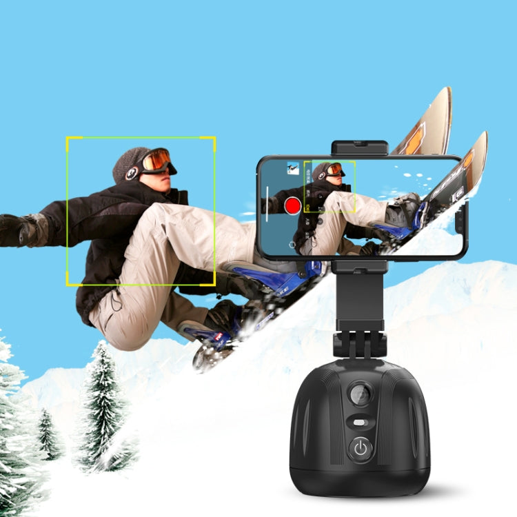 360 Degree Intelligent Follow Live Video Recording Desktop Stabilizer(Black) - Handheld Gimbals by PMC TechLife | Online Shopping South Africa | PMC TechLife | Buy Now Pay Later Mobicred