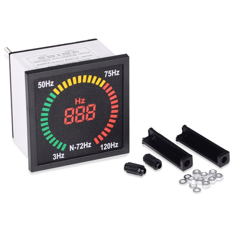 SINOTIMER N-72HZ AC Frequency Signal Indicator Square Turntable LED Digital Frequency Meter - Other Tester Tool by SINOTIMER | Online Shopping South Africa | PMC TechLife | Buy Now Pay Later Mobicred