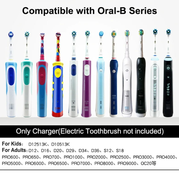 3757 Charger For Braun Oral B D12 D16 D20 D36 Electric Toothbrush���EU Plug - Toothbrushes by PMC TechLife | Online Shopping South Africa | PMC TechLife | Buy Now Pay Later Mobicred