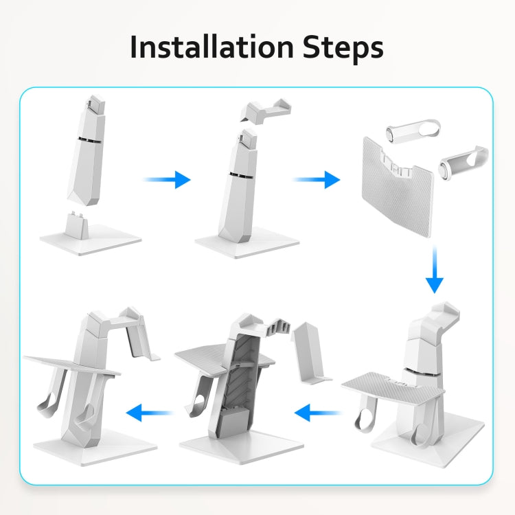 VR Headset Storage Display Stand For Apple Vision Pro / Meta Quest 3 / 2 / Pro(White) - VR Accessories by PMC TechLife | Online Shopping South Africa | PMC TechLife | Buy Now Pay Later Mobicred