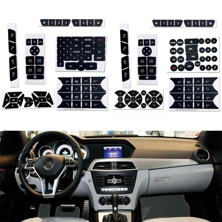 For Mercedes-Benz CLS/C218/SLK/W172/W204/GLK Air Conditioning Button Repair Sticker(Style 2) - Decorative Sticker by PMC TechLife | Online Shopping South Africa | PMC TechLife | Buy Now Pay Later Mobicred