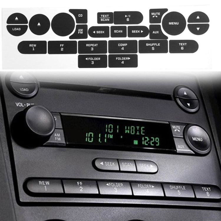 For Ford Mustang 2005-2009 Air Conditioning Button Repair Sticker - Decorative Sticker by PMC TechLife | Online Shopping South Africa | PMC TechLife | Buy Now Pay Later Mobicred