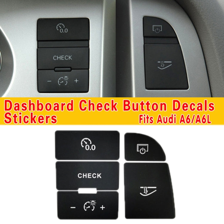 For Audi A6/A6L 2005-2011 Central Control Button Repair Sticker(For Left Driving) - Decorative Sticker by PMC TechLife | Online Shopping South Africa | PMC TechLife | Buy Now Pay Later Mobicred