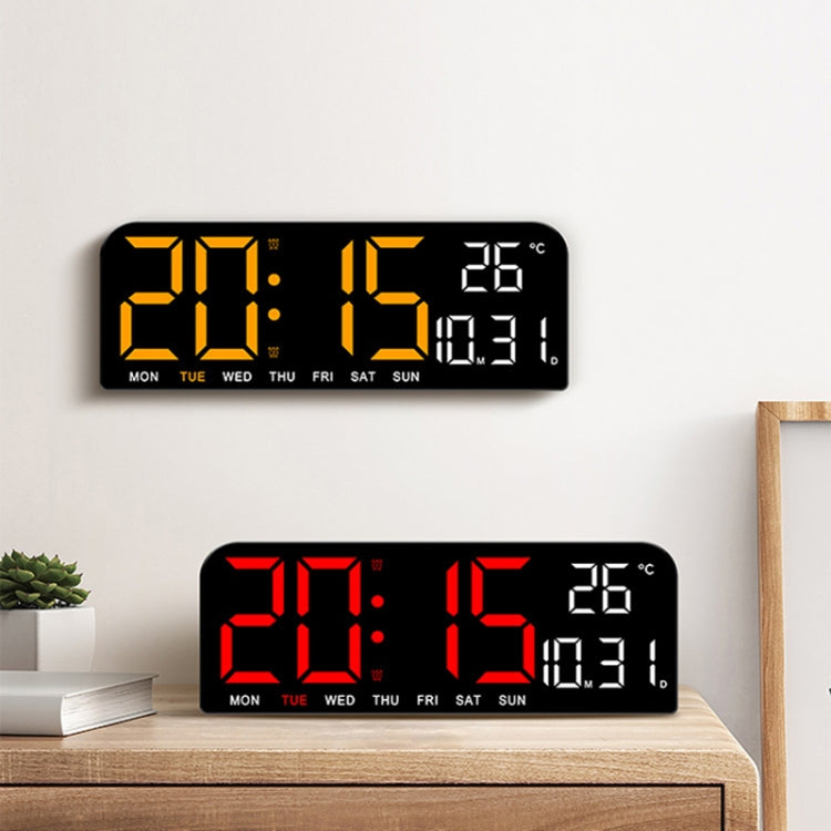 LED Screen Digital Display Desktop Alarm Clock Multifunctional Decoration Wall Clock(Red) - Alarm Clocks by PMc TechLife | Online Shopping South Africa | PMc TechLife | Buy Now Pay Later Mobicred