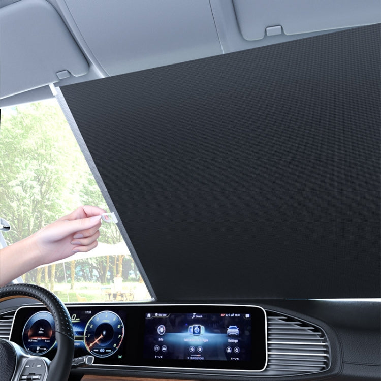 40x60cm Car Summer No-punch Retractable Titanium Silver Sunshade Curtain - free shipping - PMC TechLife - Order now!