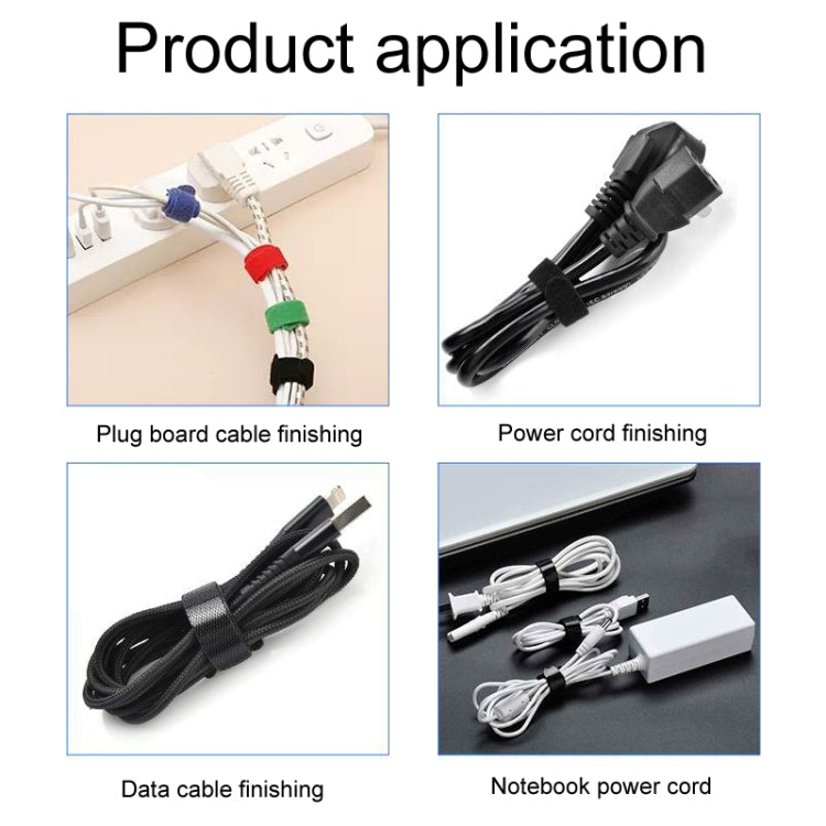 20pcs Data Cable Storage And Management Strap T-Shape Nylon Binding Tie, Model: Blue 12 x 200mm - free shipping - PMC Jewellery - Order now!