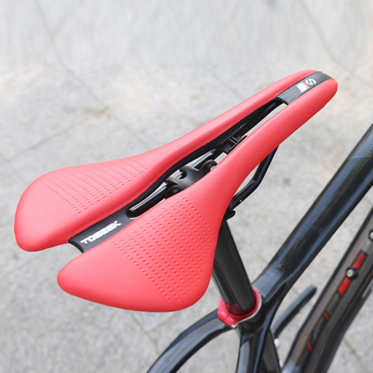 TOSEEK Mountain Bike Saddle Road Bicycle Seat Accessories, Color: Black Red - free shipping - PMC TechLife - Order now!