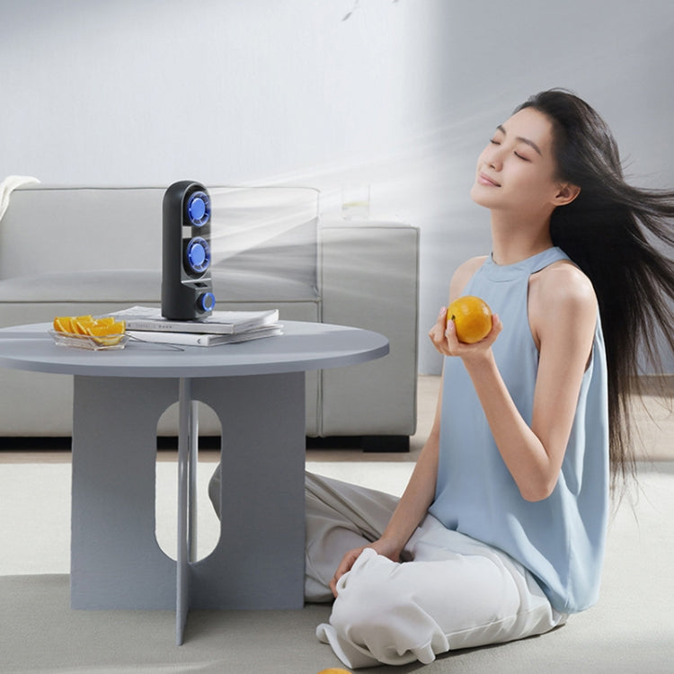 Intelligent Digital Display 100-Speed Stepless Speed Desktop Shaking Head Tower Fan(White) - Electric Fans by PMC TechLife | Online Shopping South Africa | PMC TechLife | Buy Now Pay Later Mobicred