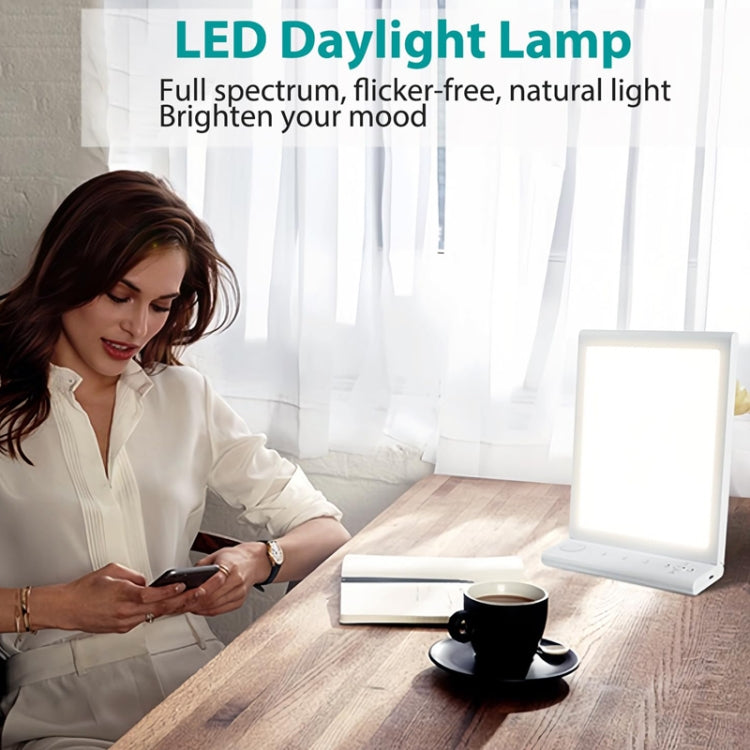 SAD White Noise Phototherapy Lamp Smart Emotional Night Light Music Decompression Therapy Light With Type-C Line+UK Plug - free shipping - PMC TechLife - Order now!