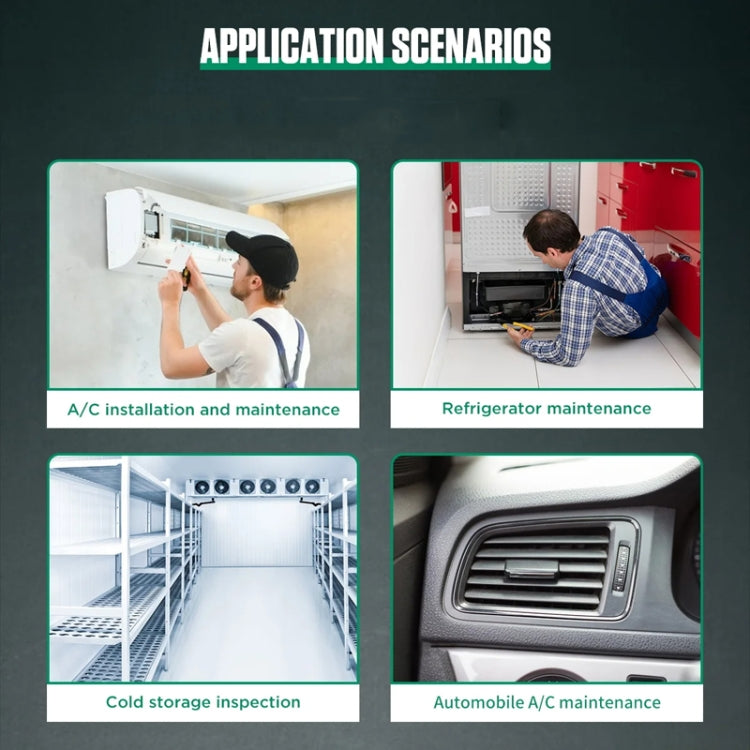 11pcs / Set DUOYI DY523 Automotive Vacuum Pressure Gauge Liquid Charge Fluorine Repair Electronic Refrigerant Meter - free shipping - PMC TechLife - Order now!