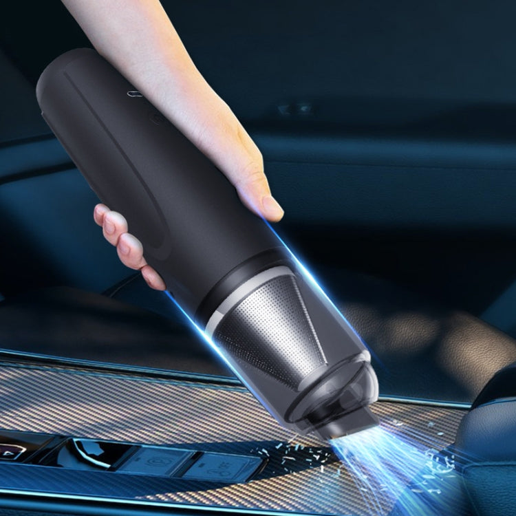 3 in 1 Mini Wireless Charging Handheld Car Vacuum Cleaner(Stainless Steel Filter Black) - Vacuum Cleaner by PMC TechLife | Online Shopping South Africa | PMC TechLife | Buy Now Pay Later Mobicred