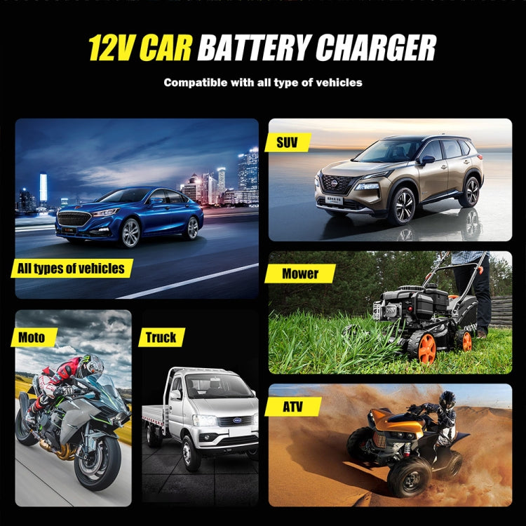 FOXSUR Cars Motorcycles 12V Lithium Cattery Charger With Battery Detection(UK Plug) - free shipping - PMC TechLife - Order now!