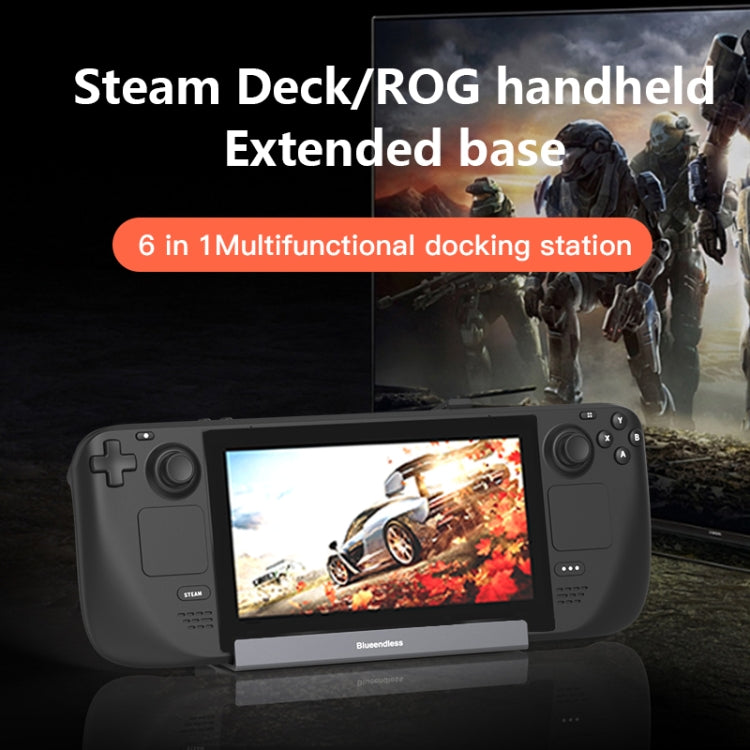 6-in-1 For Steam Deck/ROG Blueendless DS601 Type-C Game Console Base HUB Docking Station - free shipping - PMC Jewellery - Order now!