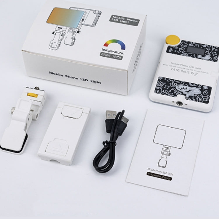 60 LEDs Rechargeable Clip Fill Light With Front & Back Clip Adjusted 3 Light Modes For Phone, Spec: A Type White - Selfie Light by PMC TechLife | Online Shopping South Africa | PMC TechLife | Buy Now Pay Later Mobicred