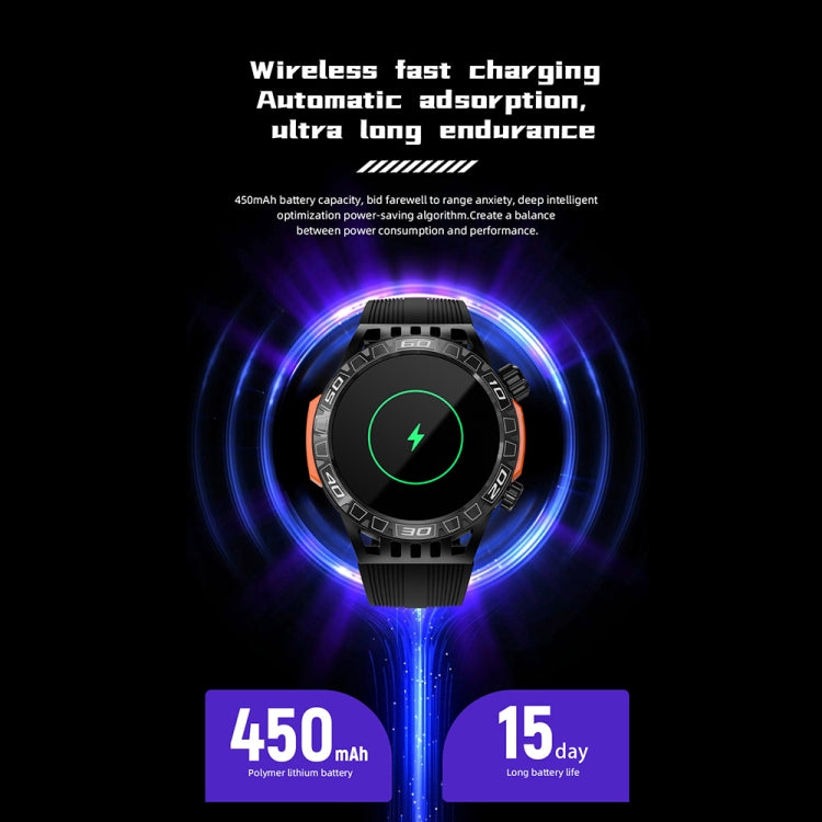 LOKMAT ZEUS6 PRO 1.46-Inch IP68 Waterproof SOS Flashlight Bluetooth Smart Watch(Black) - free shipping - PMC TechLife - Order now!