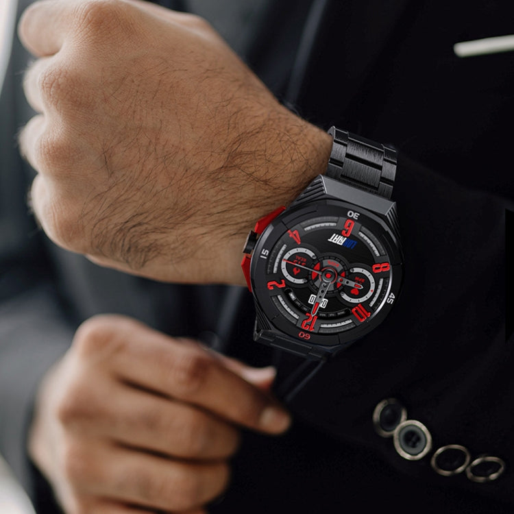 LOKMAT COMET2 PRO 1.46-Inch 5ATM Waterproof Bluetooth Call Smart Watch, Color: Black Leather - Smart Watches by LOKMAT | Online Shopping South Africa | PMC TechLife | Buy Now Pay Later Mobicred