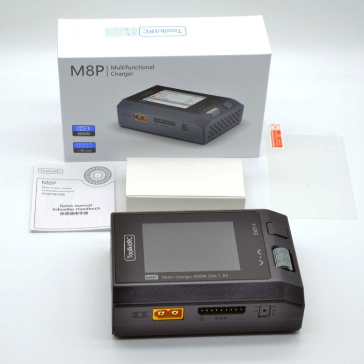ToolkitRC M8P Aerial Model Drone Powerful Li-Po Battery Balance Charger(Black) - free shipping - PMC Jewellery - Order now!