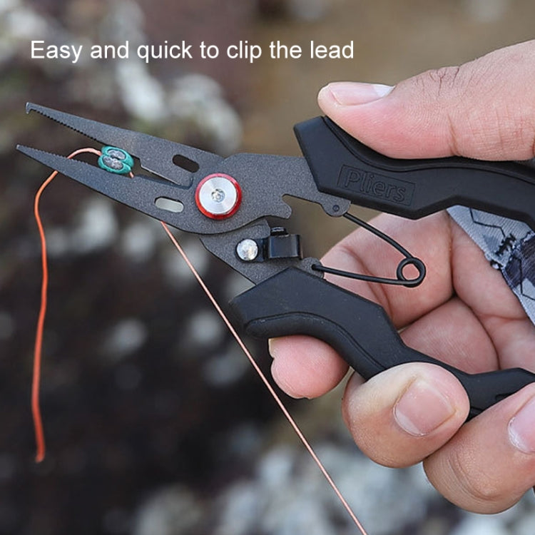 Teflon Stainless Steel Multifunctional Fishing Pliers Anti-slip Cutting Line Open Ring Fishing Tools(Blue Nail) - Fish Gripper & Pliers by PMc TechLife | Online Shopping South Africa | PMc TechLife | Buy Now Pay Later Mobicred
