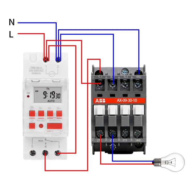 SINOTIMER TM919B-2 220V 30A Programmable Digital Timer Switch Automatic Cycle Timing Controller - Switch by SINOTIMER | Online Shopping South Africa | PMC TechLife | Buy Now Pay Later Mobicred
