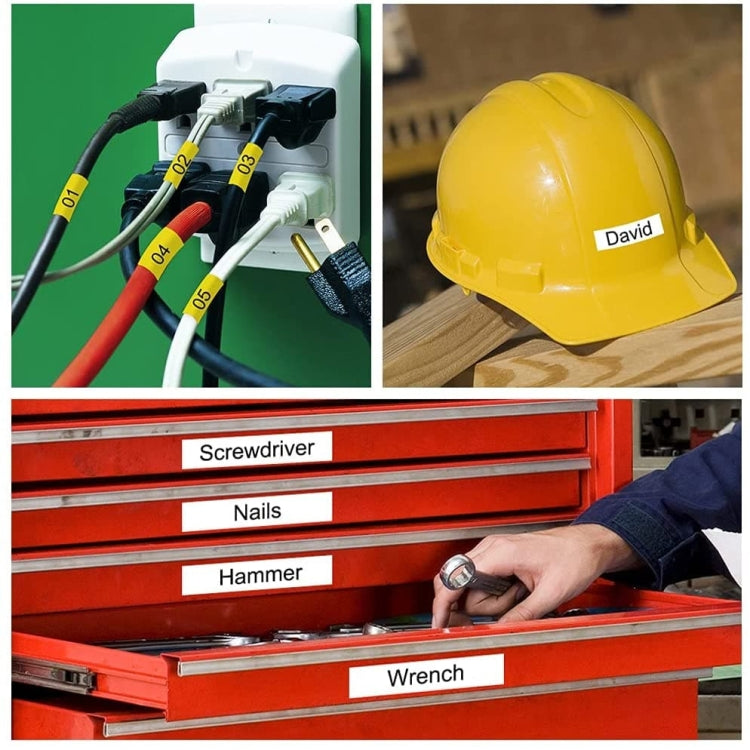 Phomemo E1000 Handheld Industrial Label Maker Thermal Transfer Printer with Keyboard, US Plug(Orange) - Receipt Printers by Phomemo | Online Shopping South Africa | PMC TechLife | Buy Now Pay Later Mobicred