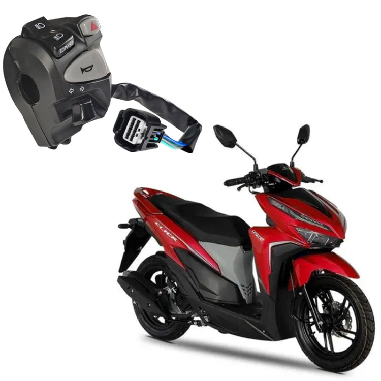 For Honda Click150i Left Handlebar Turn Signal Motorcycle Switch Accessories(Black) - free shipping - PMC TechLife - Order now!