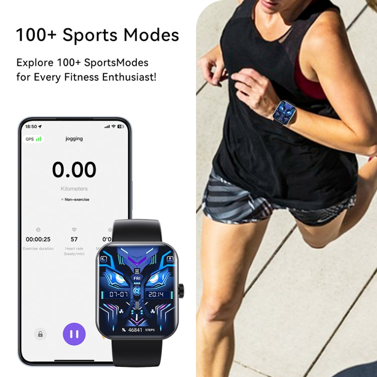 F16 2.0-inch IP67 Waterproof Health Monitoring Bluetooth Call Smart Watch(Black) - Smart Watches by PMC TechLife | Online Shopping South Africa | PMC TechLife | Buy Now Pay Later Mobicred