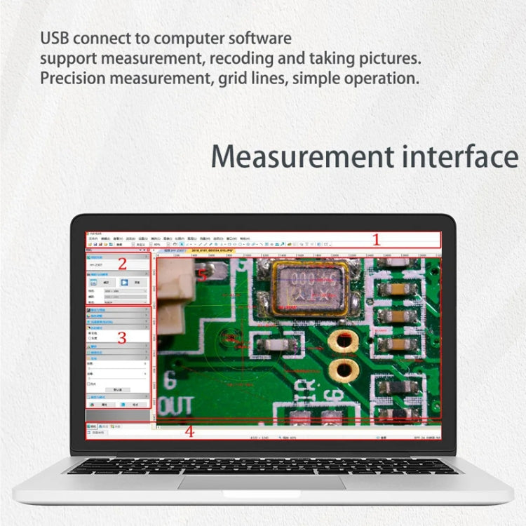 Measuring Electron Microscope Industrial Camera, Specifications: 60 Frames 14 Megapixel Dual Interface With Measurement - free shipping - PMC TechLife - Order now!