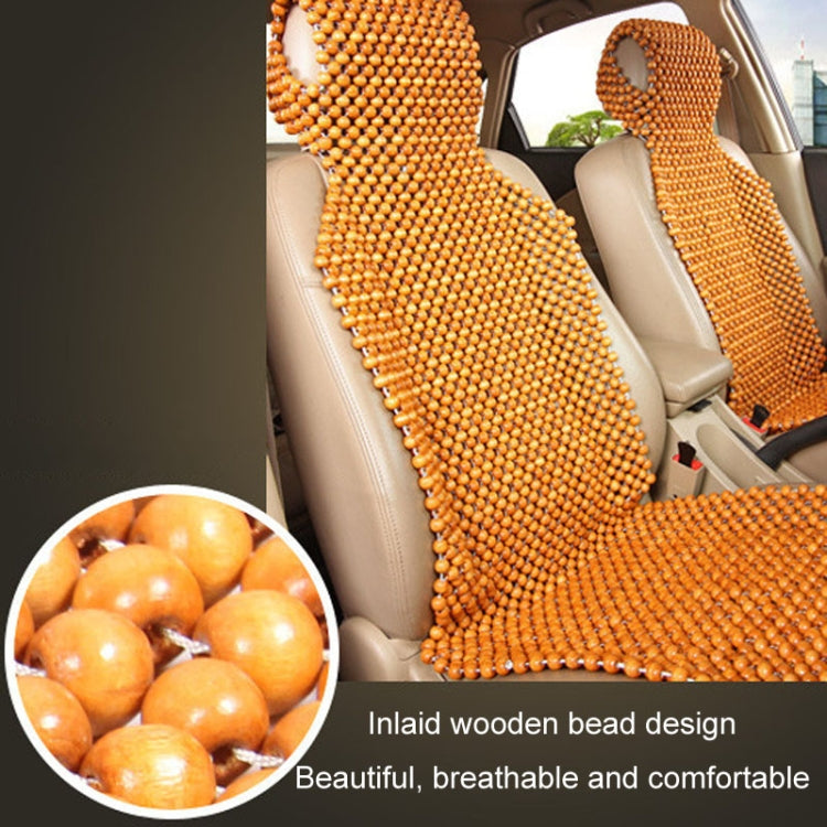 Car Wood Beaded Cushion Universal Car Seat Cover Summer Interior Supply(Coffee) - Seat Accessories by PMC TechLife | Online Shopping South Africa | PMC TechLife | Buy Now Pay Later Mobicred