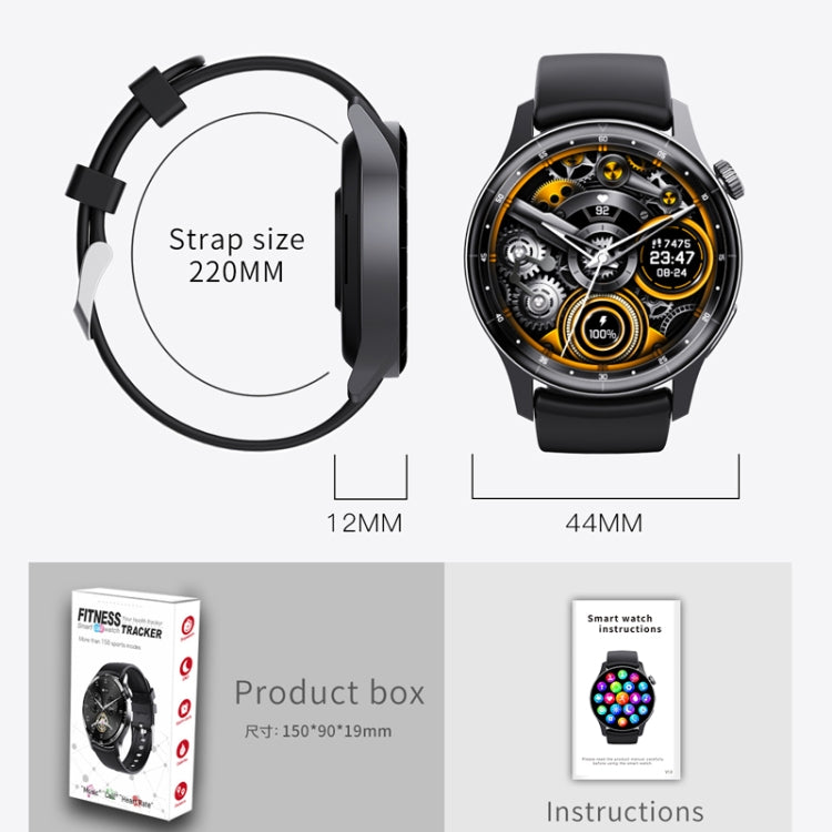 F207 Smart Watch 1.35-Inch Narrow Edge Screen Supports Bluetooth Calls / 24H Health Monitoring / 150+ Sports Modes, Color: Black Leather - free shipping - PMC TechLife - Order now!
