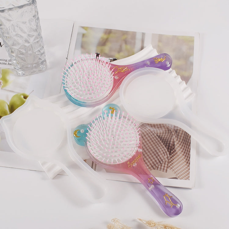 Air Cushion Comb Set Silicone Mold DIY Epoxy Resin Craft Making Mold, Spec: Small Oval 004 - free shipping - PMc TechLife - Order now!
