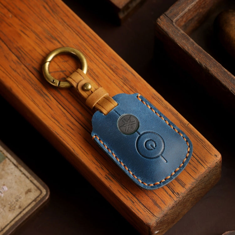 For YAMAHA NMAX155/XMAX300/Aerox/Jauns Hallmo Motorcycle Key Cover, Color: 1 Key Blue Hollowed - Car Key Cases by Hallmo | Online Shopping South Africa | PMC Jewellery | Buy Now Pay Later Mobicred