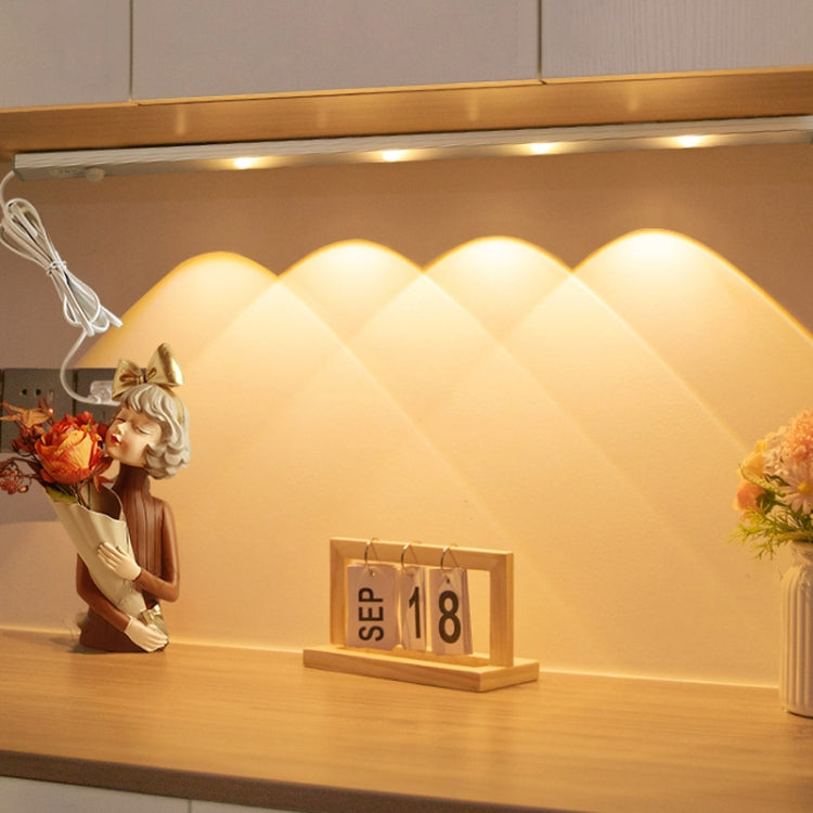 220V CN Plug Motion Sensor Wardrobe Cabinet Lamp LED Light Bar, Spec: Warm White 30cm - Sensor LED Lights by PMC TechLife | Online Shopping South Africa | PMC TechLife | Buy Now Pay Later Mobicred