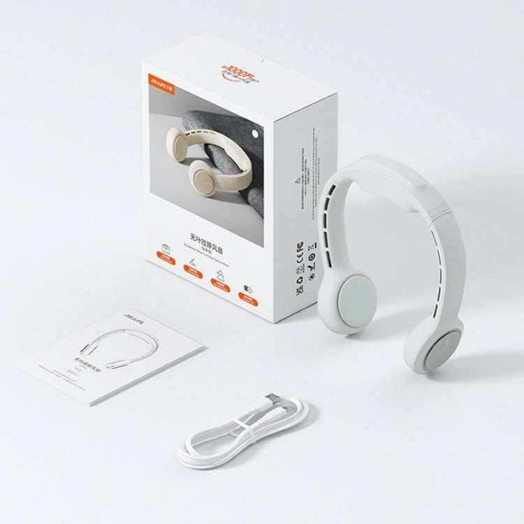 JisuLife FA31 USB Rechargeable Hanging Neck Mini Fan Bladeless Cooling Outdoor High Wind Power Electric Fan(Mint Green) - free shipping - PMC TechLife - Order now!