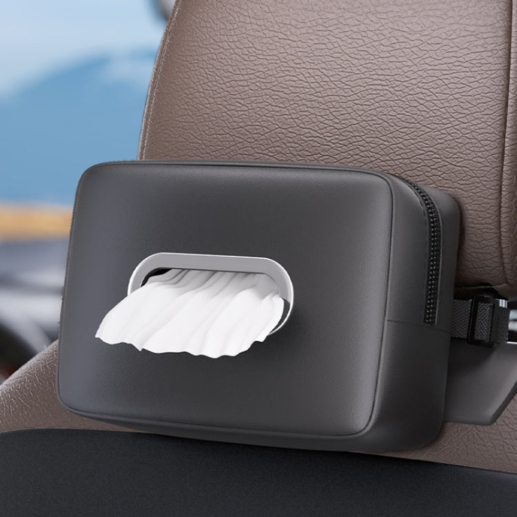 Car Seat Armrest Tissue Box Sun Visor Seat Back Hanging Paper Bag(Brown) - Stowing Tidying by PMC TechLife | Online Shopping South Africa | PMC TechLife | Buy Now Pay Later Mobicred