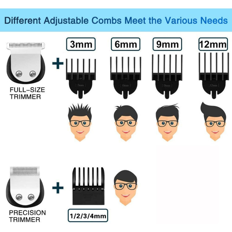 6 in 1 Men Waterproof Electric Hair Trimmer Kit Nose Trimmer, Mustache Trimmer Body Shaver 8988 - free shipping - PMC TechLife - Order now!