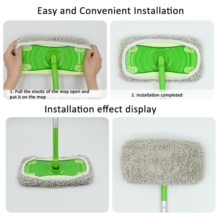 For Swiffer Sweeper and Other 10-inch Flat Mop Replacement Pads Chenille Gray - Handheld Cleaner & Mops by PMc TechLife | Online Shopping South Africa | PMc TechLife | Buy Now Pay Later Mobicred