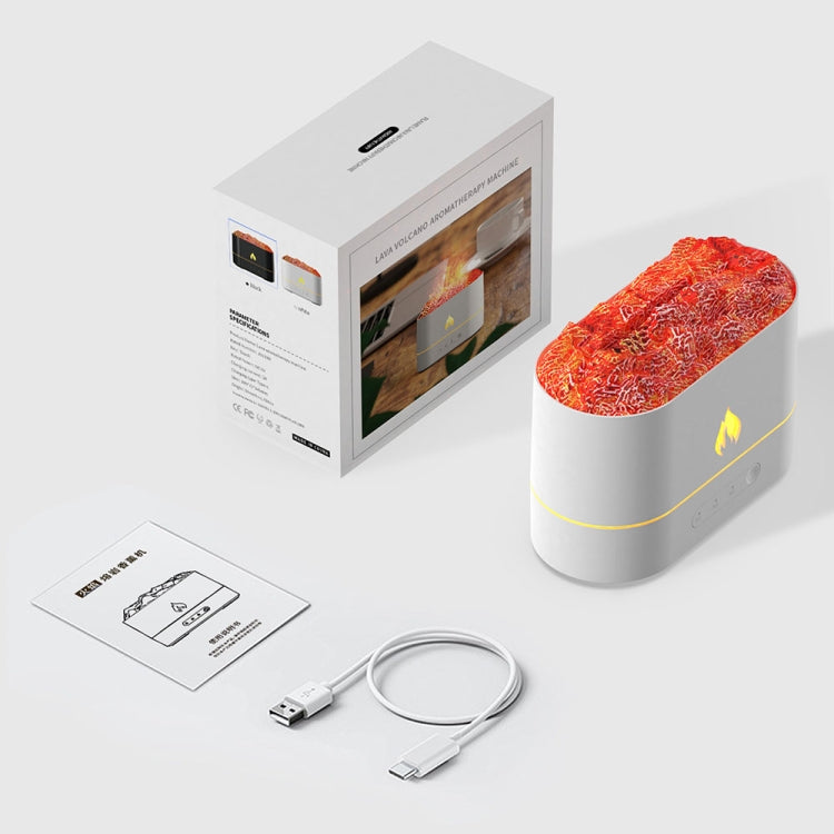 HX853B USB Plug-In Colorful Flame Lighting Effect Aromatherapy Humidifier(Black) - Air Purifiers & Accessories by PMc TechLife | Online Shopping South Africa | PMc TechLife | Buy Now Pay Later Mobicred