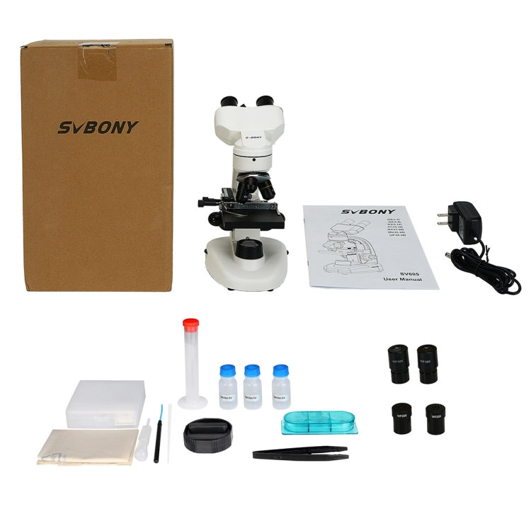 SVBONY SV605 40-1600X Compound Binocular Microscope, Adapter: US Plug - free shipping - PMC Jewellery - Order now!
