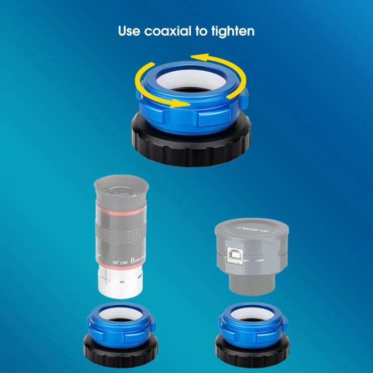 SVBONY F9164A M42 To 1.25 inch Coaxial Locking Interface Metal Adapter - free shipping - PMC TechLife - Order now!